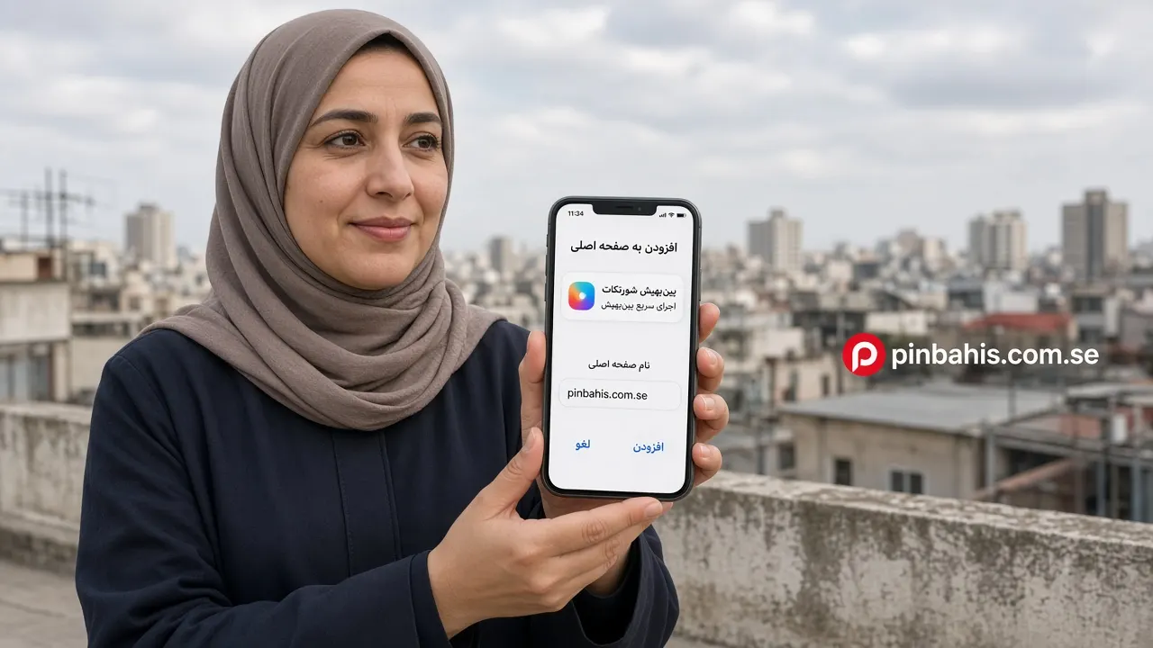 زن در هتل با میانبر iOS پین باهیس