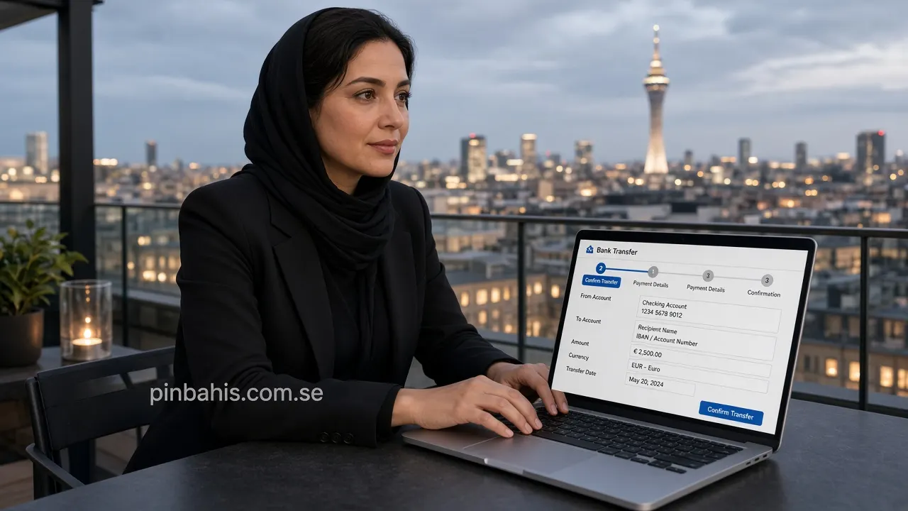 زن روی قایق در حال برداشت تتر TRC20 از پین باهیس